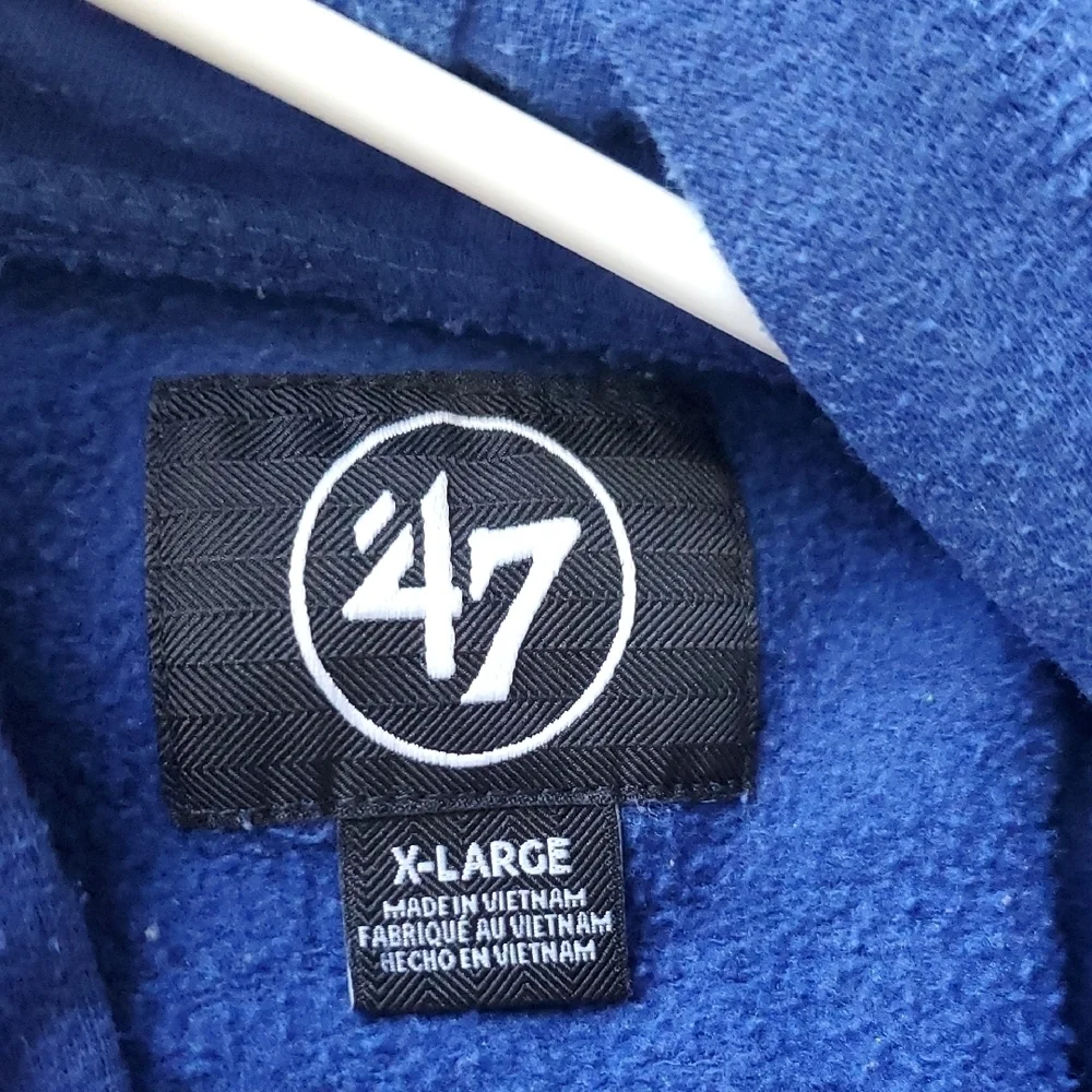 47 Brand Blue Sweatshirt with Ram Graphic Men Or Women Size XL